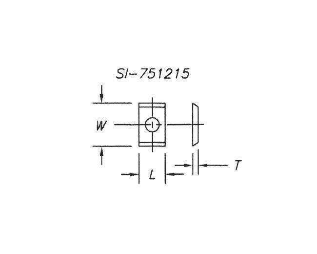 Reversible Insert Knives (2 Sided 1 Hole – pkg of 10)