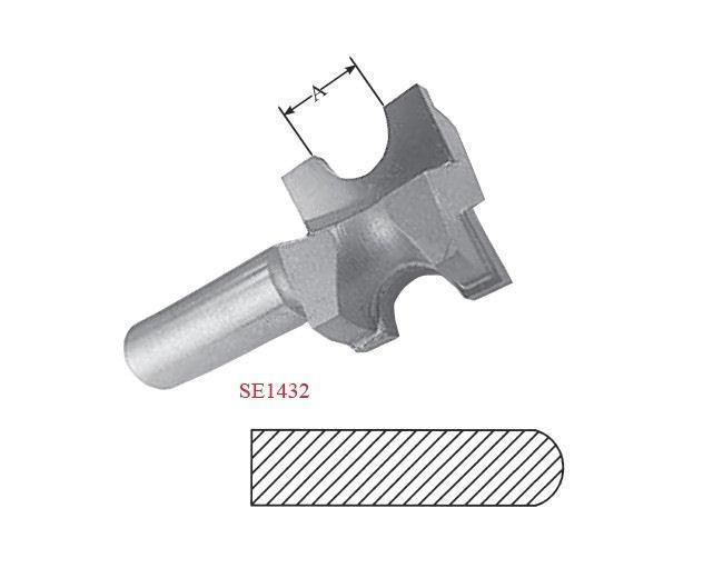 Half Round Router Bits bullnose