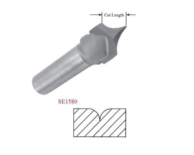Point-Cutting Roundover Router Bits