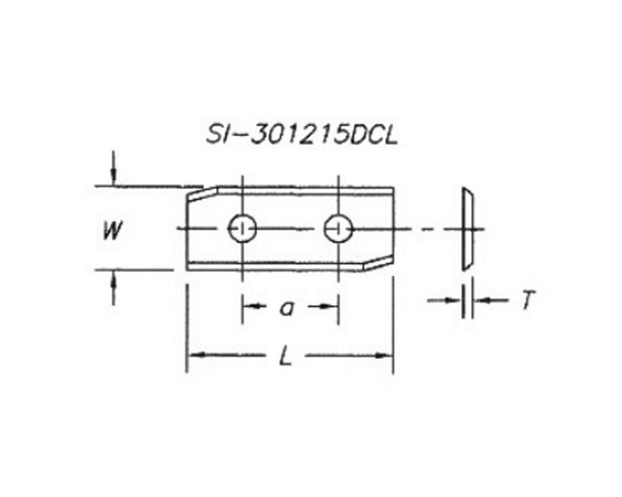 Reversible Insert Knives – Double Angle 2 Hole (pkg of 10)