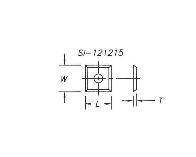 Reversible Insert Knives (4 Sided 1 Hole – pkg of 10)