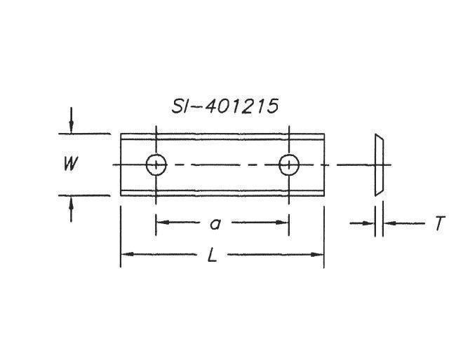 Reversible Insert Knives (2 Sided 2 Hole – pkg of 10)