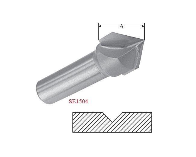 V-Groove 90 Degree Angle Router Bits