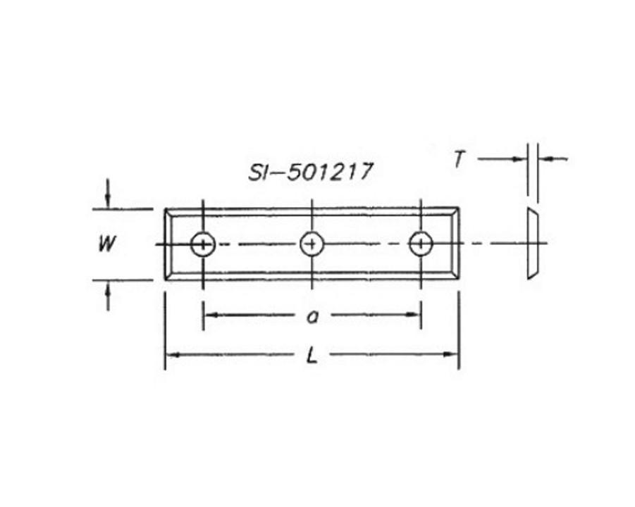 Reversible Insert Knives (4 Sided 3 Hole – pkg of 10)
