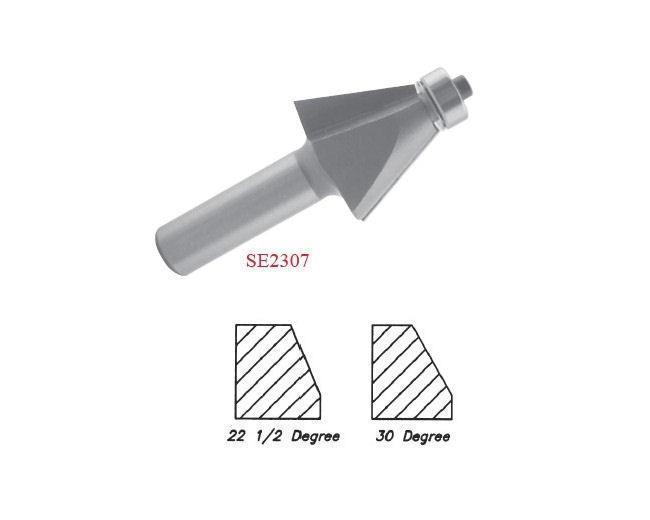 Chamfer 22.5 & 30.0 Degree Angle Router Bits