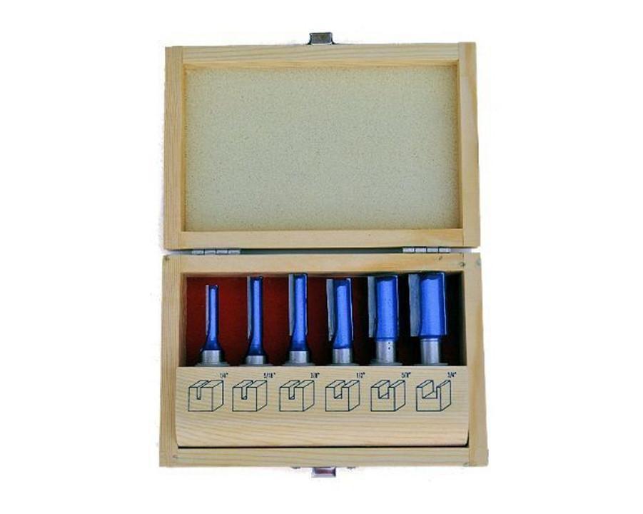 Plunge Straight 6-Piece Router Bit Set