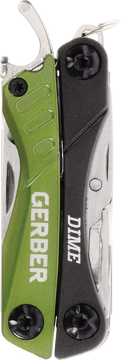 Gerber Dime Pocket Multi-Tools — Compact Stainless Steel, Versatile, Everyday Carry, with Multi-Function Blades, Pliers, Scissors & Bottle Opener