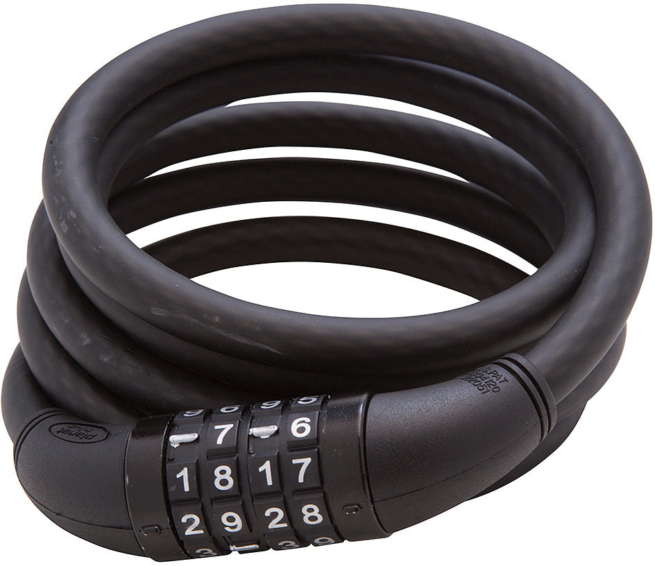 Planet Bike Quick Stop Cable Lock Cable Lock Resettable Combo With Bracket