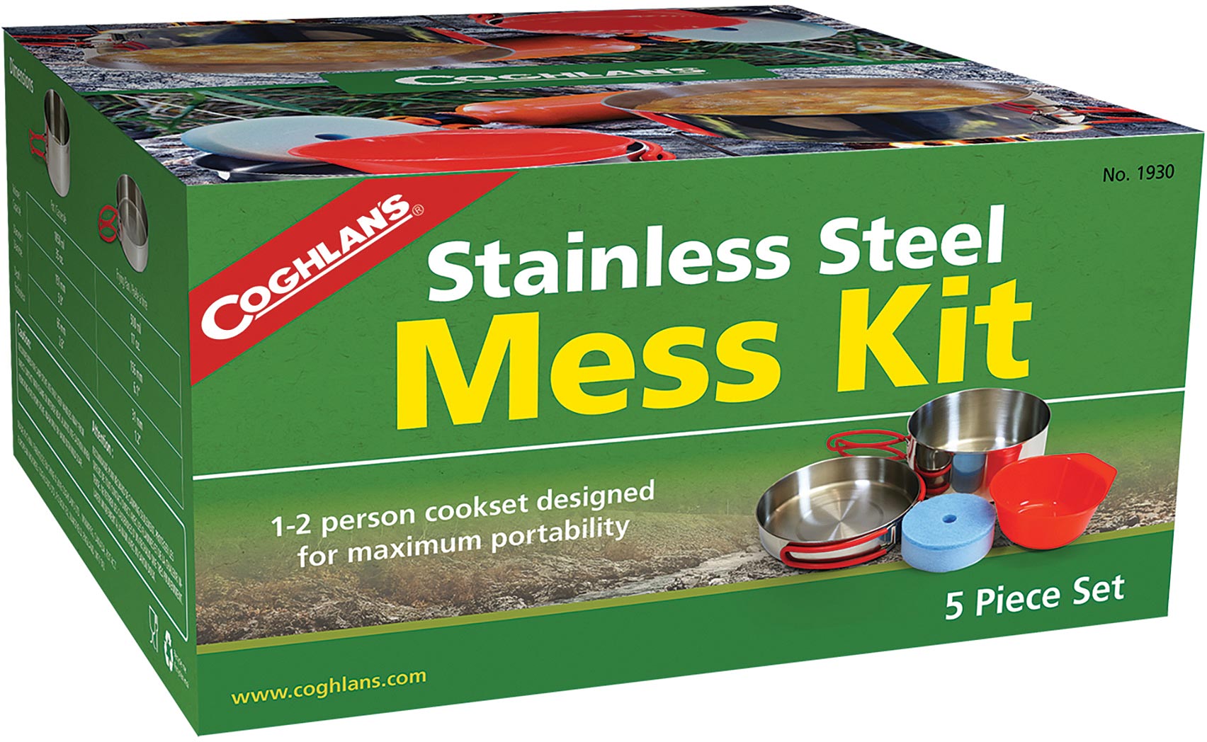 Coghlans Stainless Steel Mess Kit: Durable and Reliable Outdoor Cooking Set