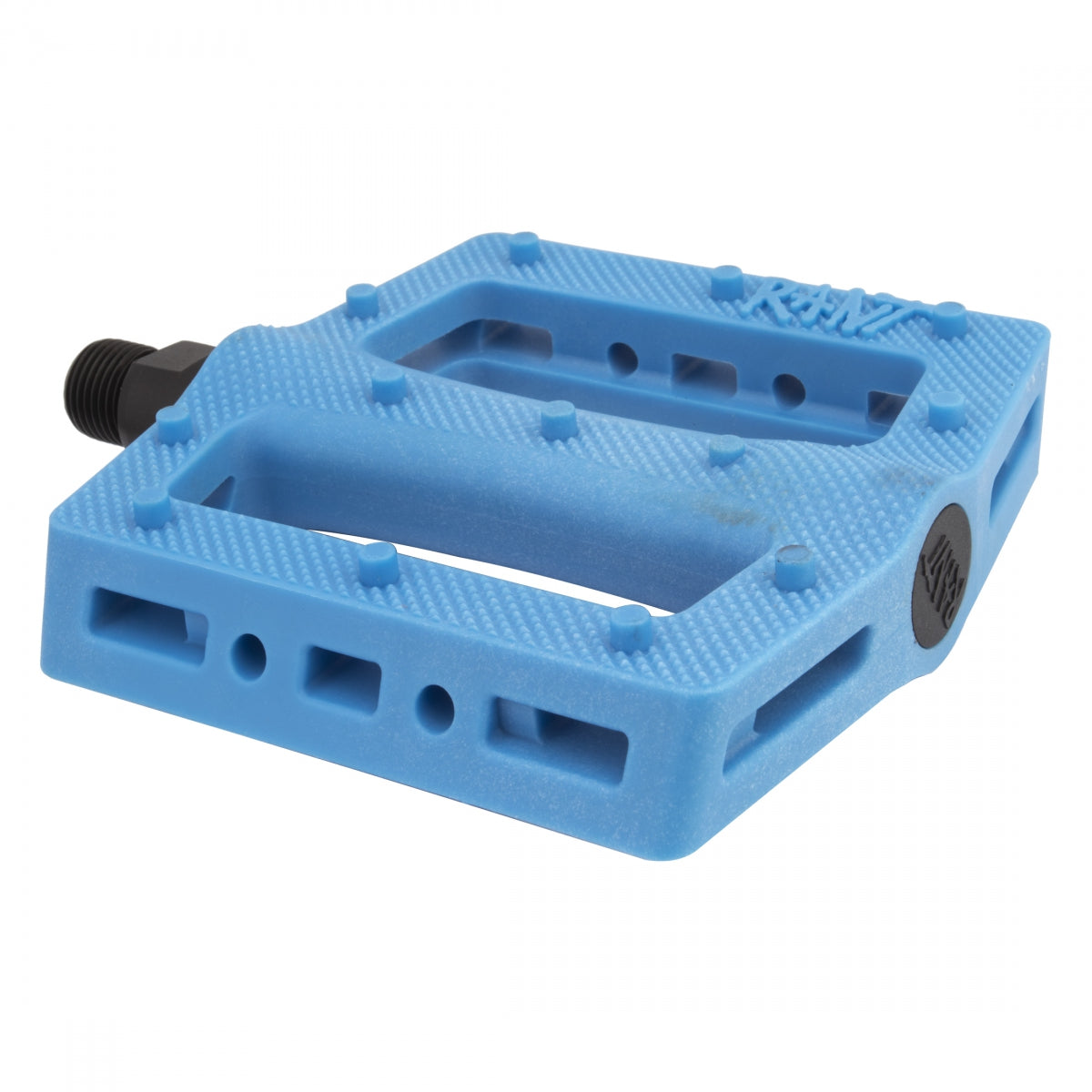 Rant Trill Platform Pedal 9/16" Chromoly Nylon/Fiberglass Body Molded Pins Blue