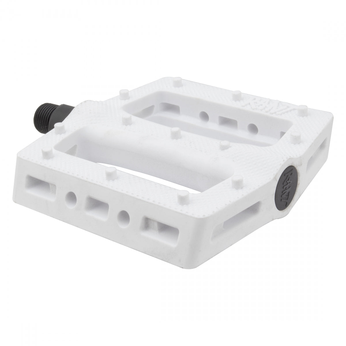 Rant Trill Platform Pedal 9/16" Chromoly Nylon/Fiberglass Body Molded Pins White