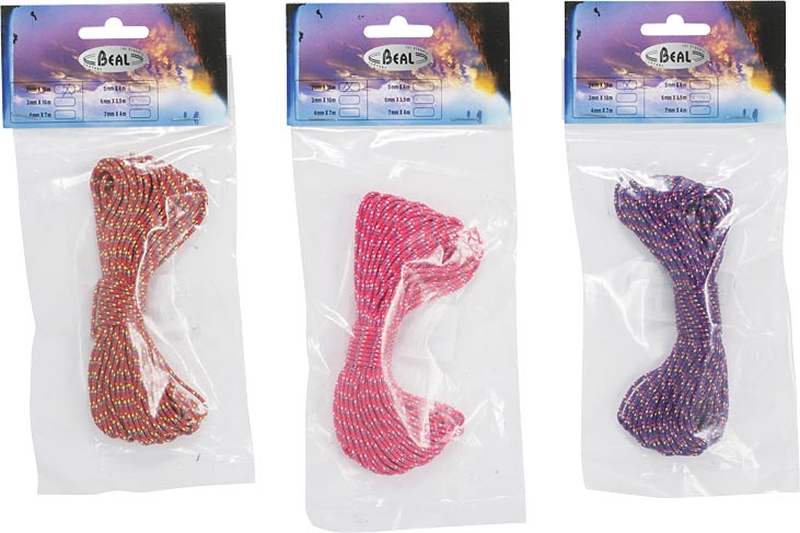 Beal Nylon Accessory Cord Pack – Assorted Colors, 2mm to 7mm, CE Certified, Durable, Multi-Use, Knots & Prusiks for Climbing, Camping & Outdoor Sports