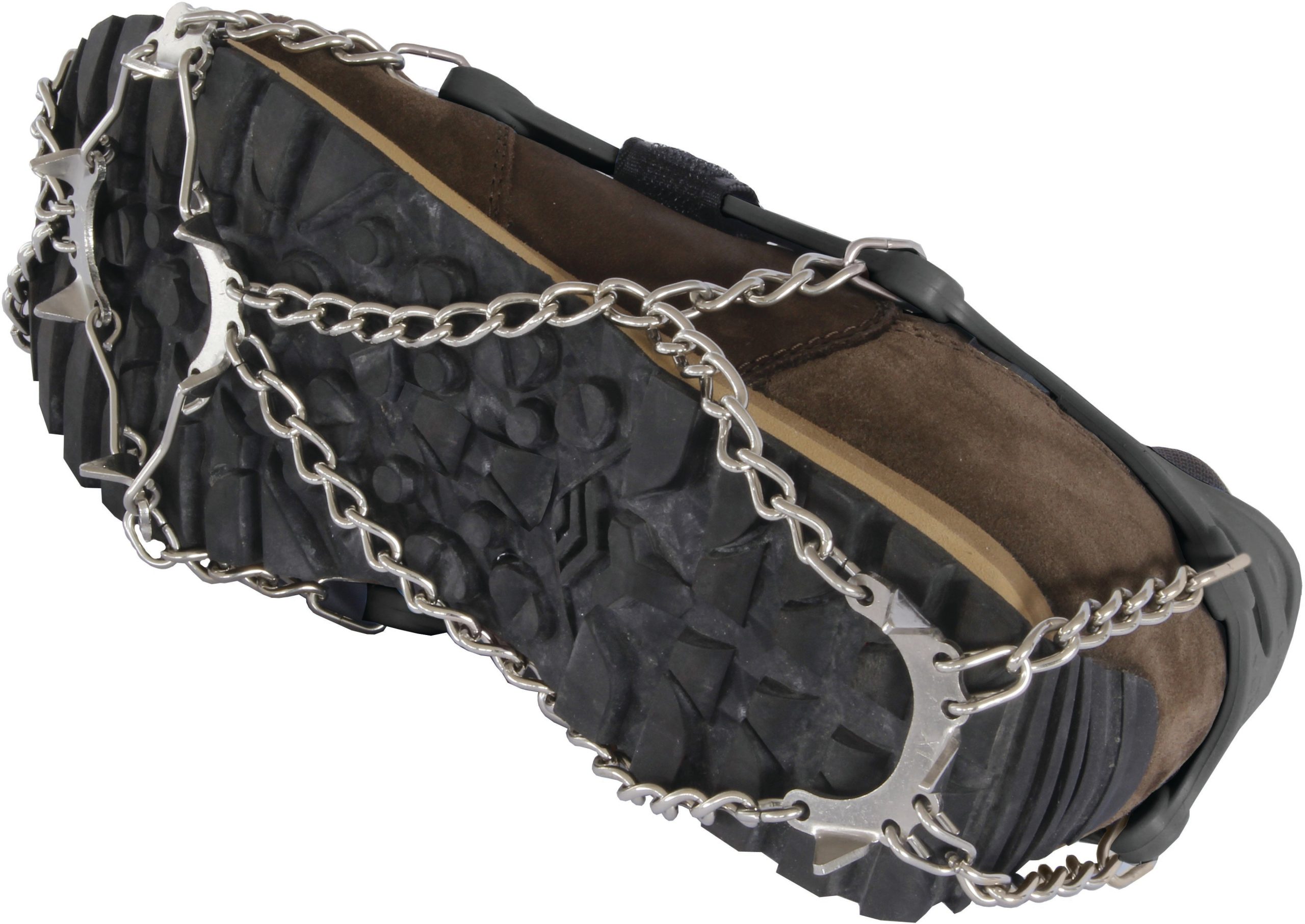 Stubai Ice Track Winter Traction Crampons – Stainless Steel Chain & Heat-Treated Steel Points for Snow, Ice, and Steep Terrain Grip