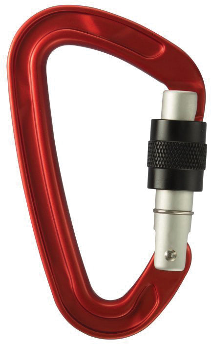 Stubai Atomy 2.0 Screw Gate Anodized Carabiner - Red