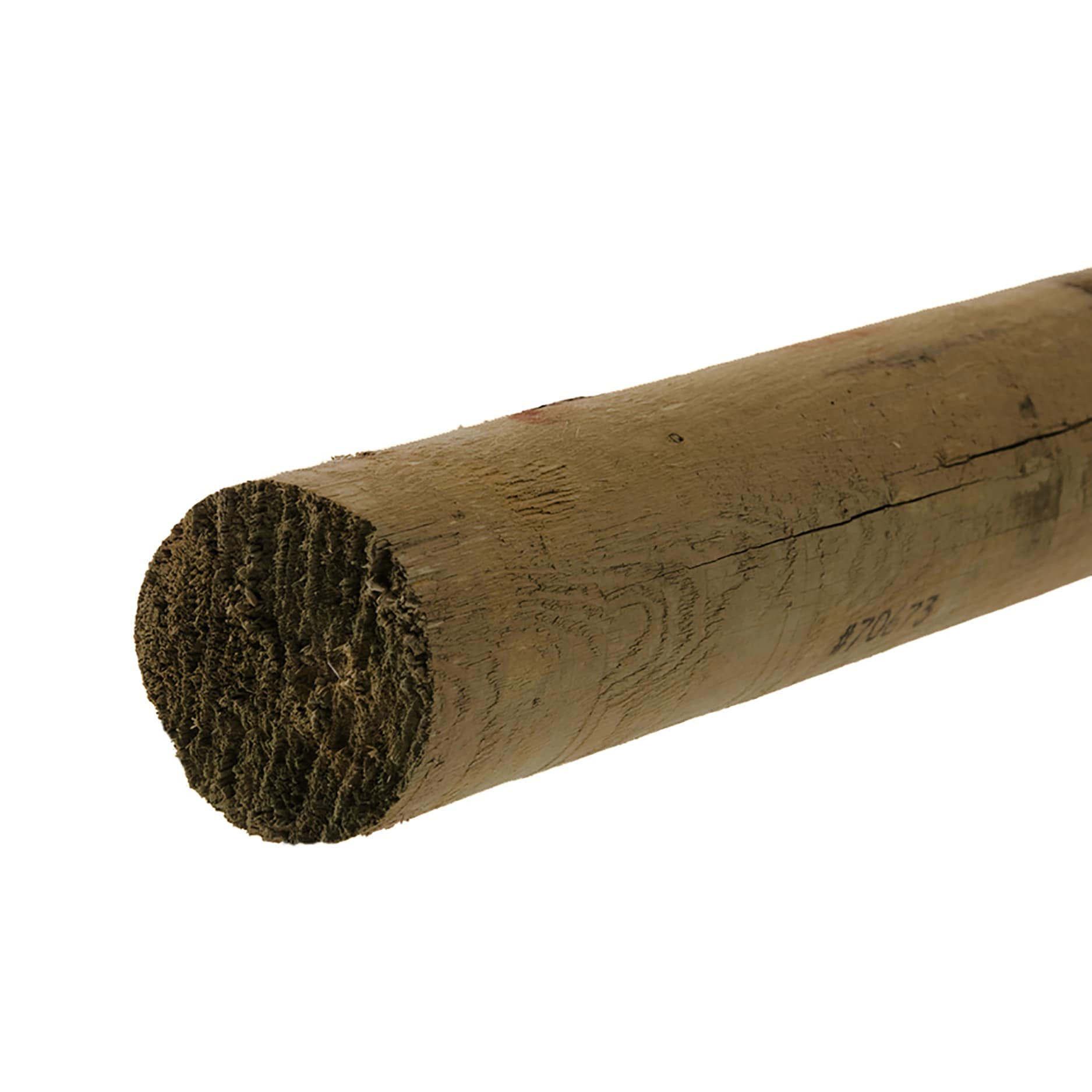 Severe Weather 4-1/2-in x 8-ft Pressure Treated Hem-fir Round Universal Wood Fence Post