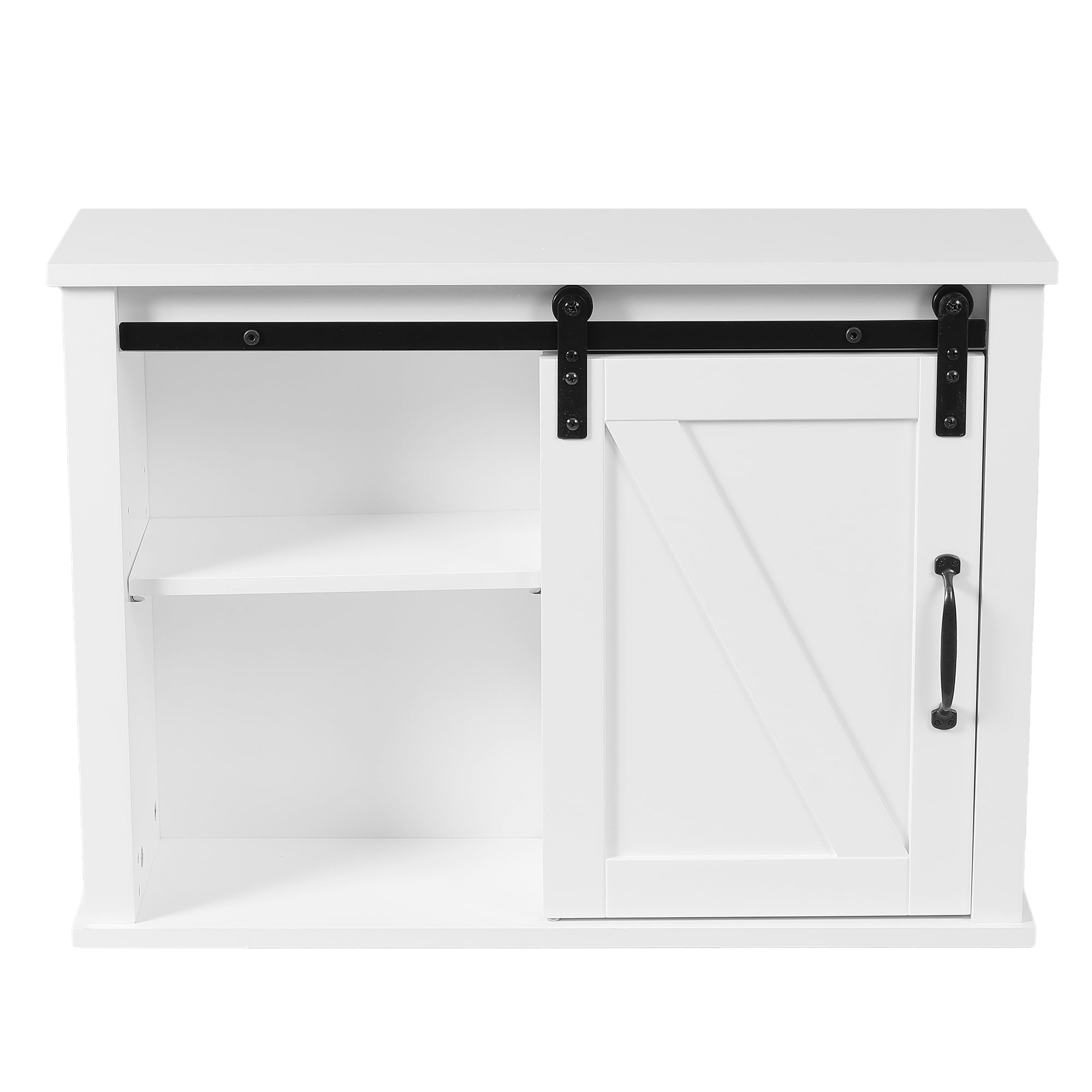 LuxenHome 21.17-in x 19.69-in x 7.8-in White Bathroom Wall Cabinet