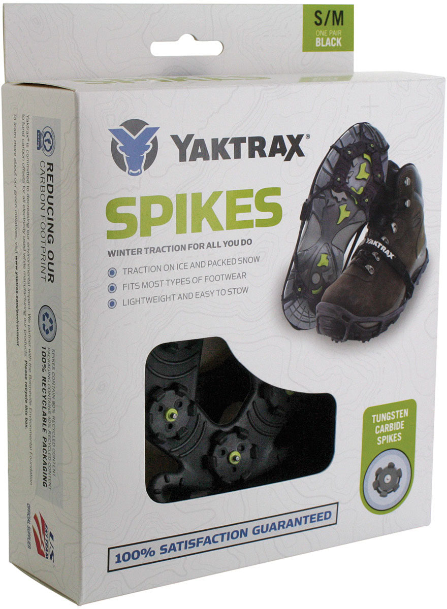 Yaktraxs IceTrekker Spikes for Winter Traction — Lightweight, durable anti-slip footwear accessories for icy streets, driveways, & city use