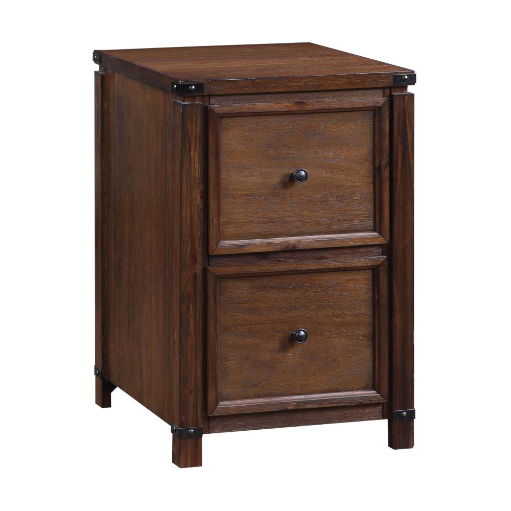 OSP Home Furnishings Baton rouge Brushed Walnut 2-Drawer 19-in File Cabinet