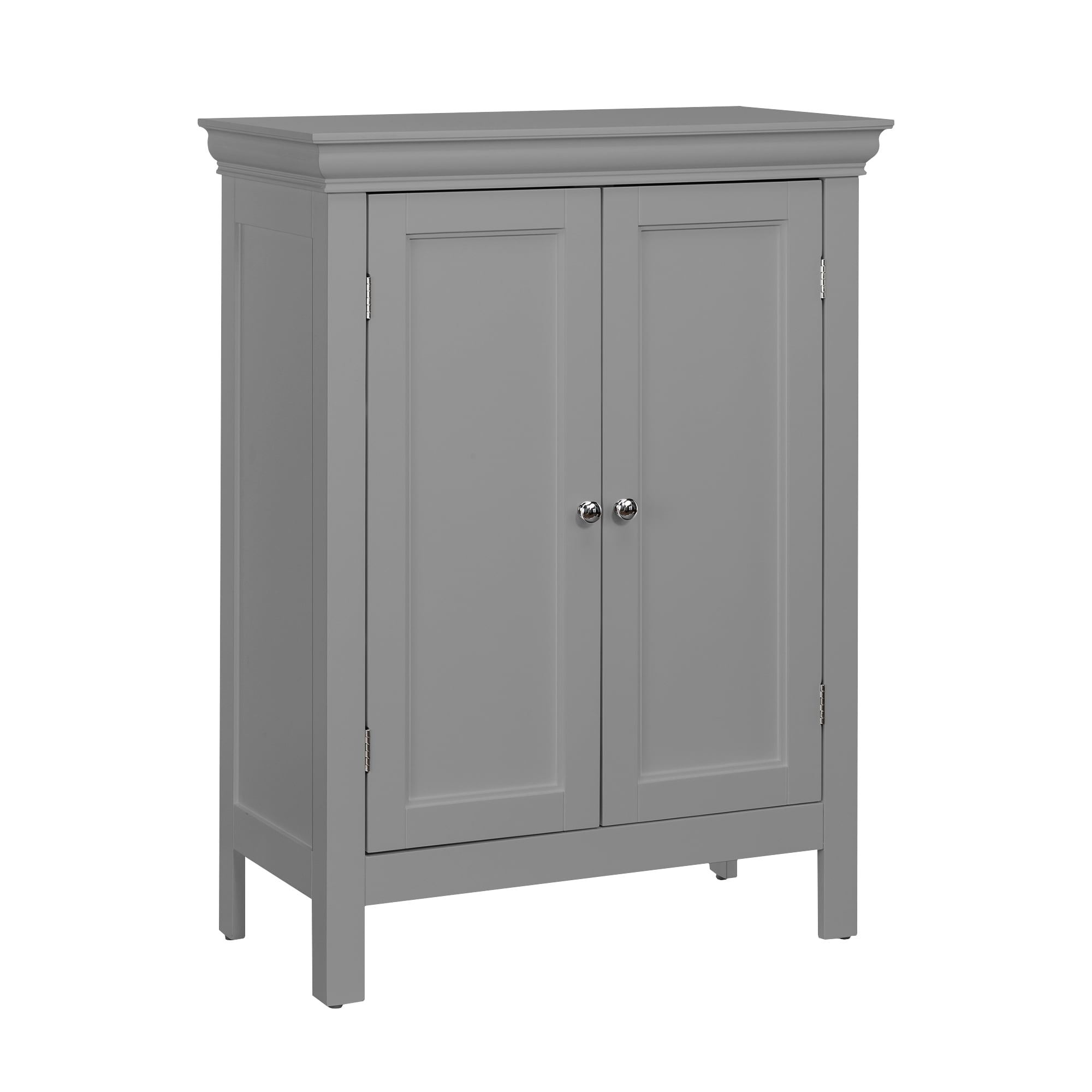 Teamson Home Stratford 26-in x 34.5-in x 13-in Gray Freestanding Linen Cabinet
