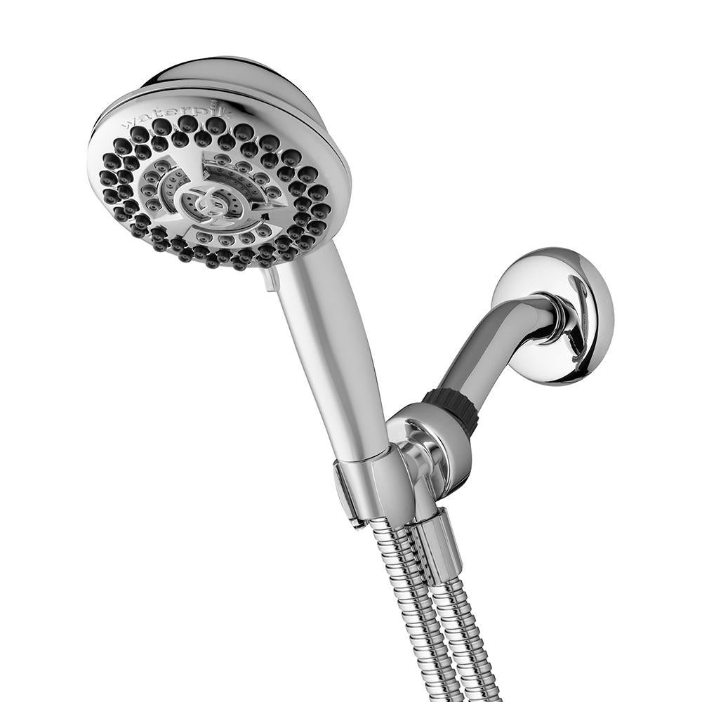 9-Spray 4.5 in. Single Wall Mount Low Flow Handheld Rain Shower Head in Chrome