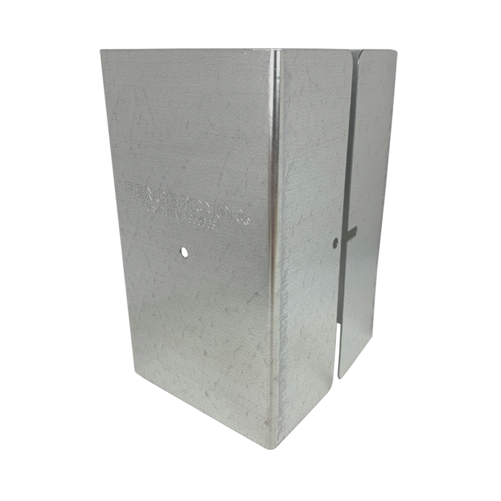 Fence Armor Pro Protection Post Guard 3.51-in Galvanized Steel Bracket For Multiple Fence Types