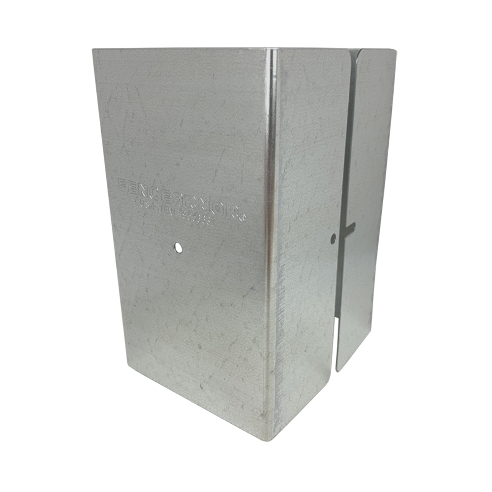 Fence Armor Pro Protection Post Guard 4-in Galvanized Steel Post Protector For Multiple Fence Types