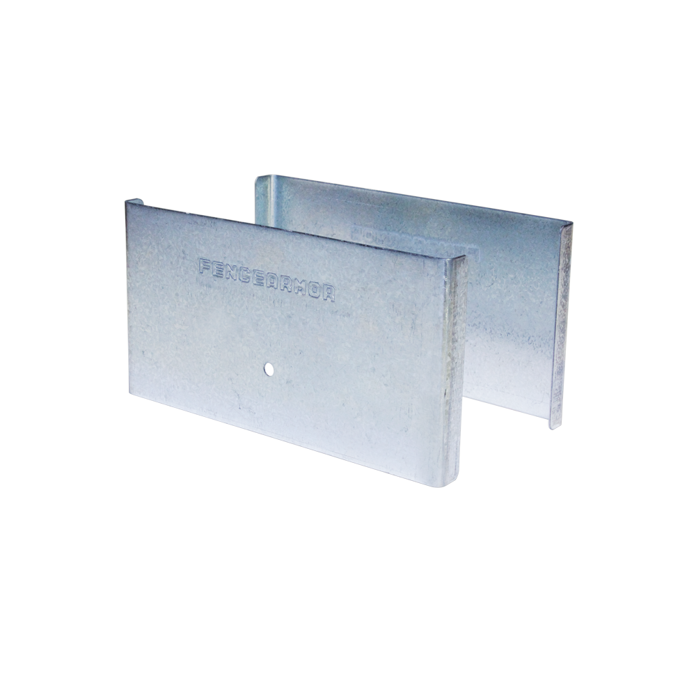Fence Armor Demi Protection Post Guard 5.5-in Galvanized Steel Bracket For Multiple Fence Types