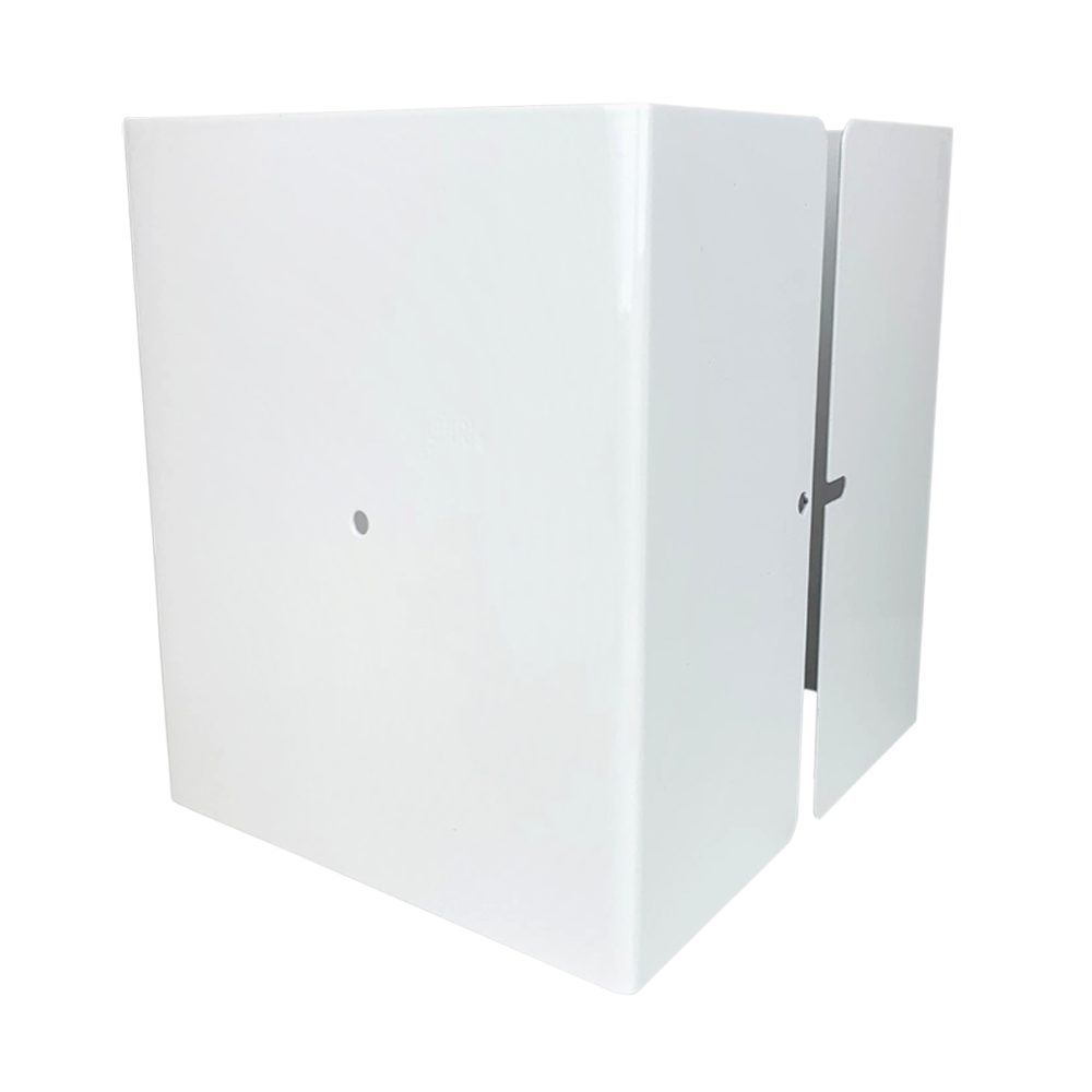 Fence Armor Pro Protection Post Guard 5-in Powder Coated White Galvanized Steel Bracket For Multiple Fence Types