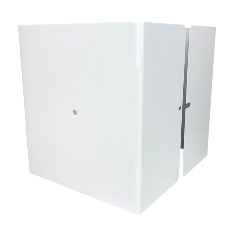 Fence Armor Pro Protection Post Guard 6-in Powder Coated White Galvanized Steel Bracket For Multiple Fence Types