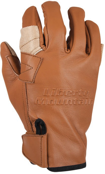 Liberty Mountain Pro Cowhide Rappel Gloves – Durable Leather, Secure Fit, Range of Sizes for Climbing, Rappelling & Demanding Terrain