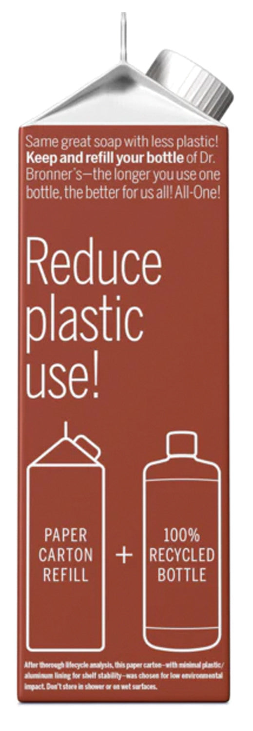 Dr. Bronner's Eucalyptus 32 Oz Refill Carton: Eco-Friendly and Refreshing!