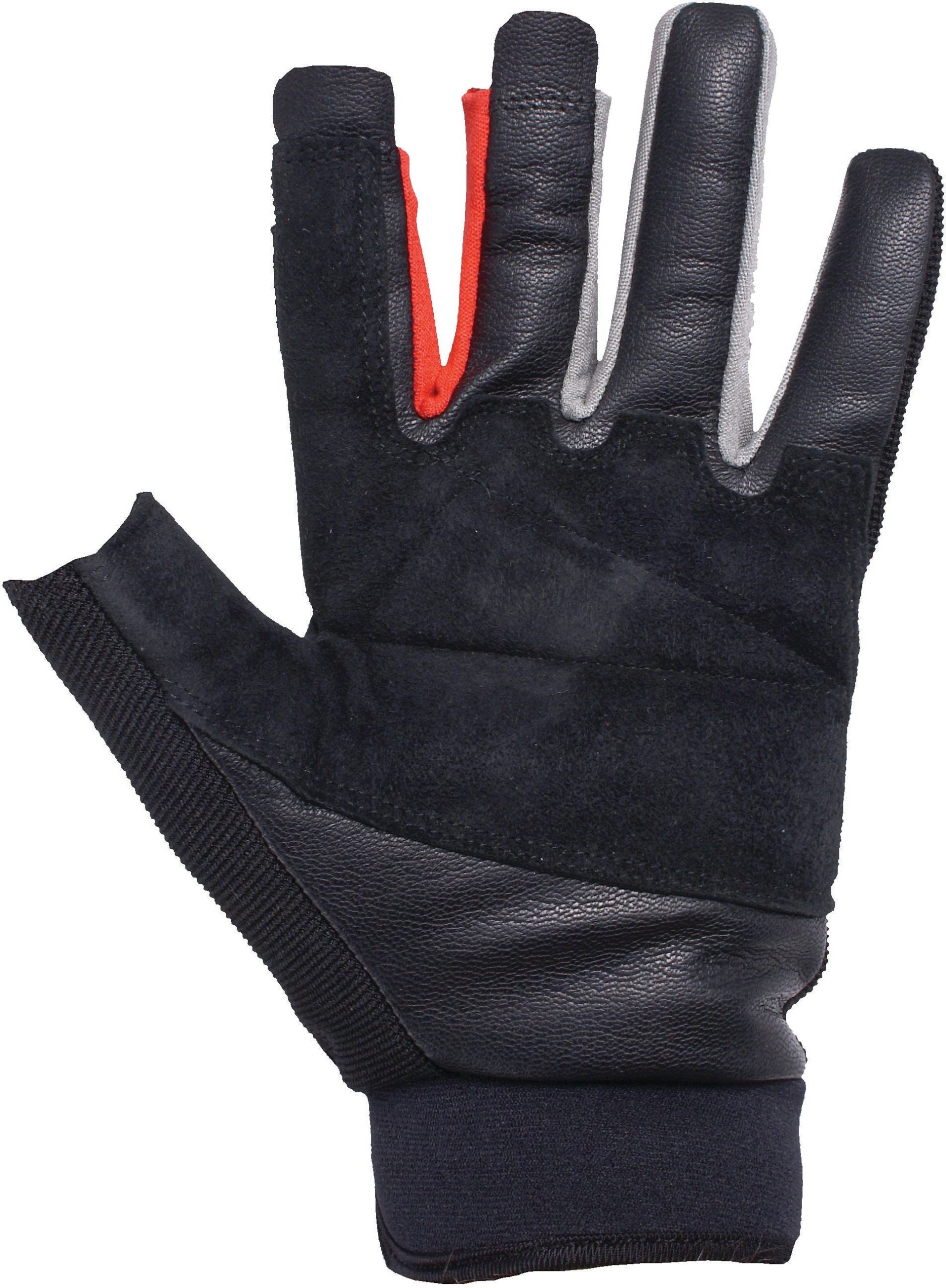 Edelweiss Sensor 3-Finger Leather Gloves for Climbing & Outdoor Activities – High Abrasion, Dexterity, Cut-Resistant Palm, Multiple Sizes