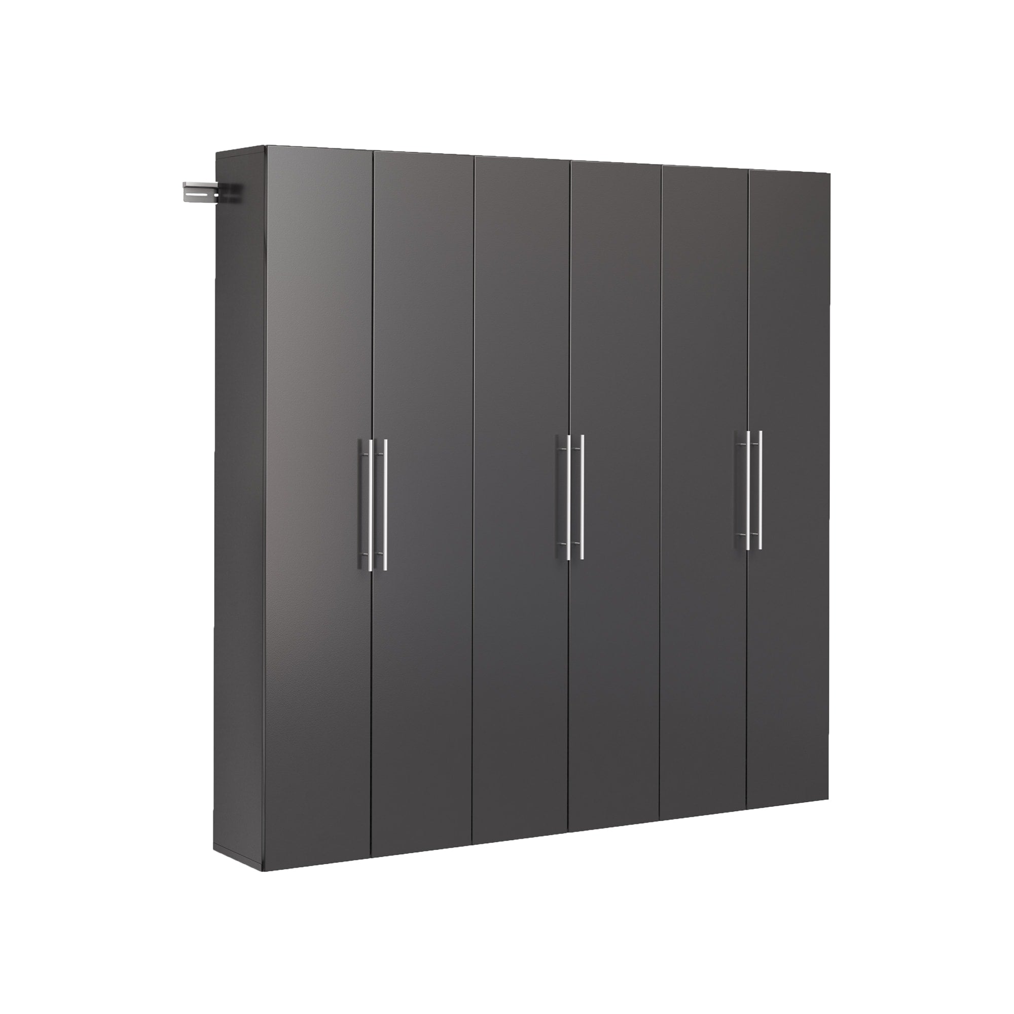 Prepac HangUps 72-in W x 72-in H Wood Composite Black Wall-mount Utility Storage Cabinet