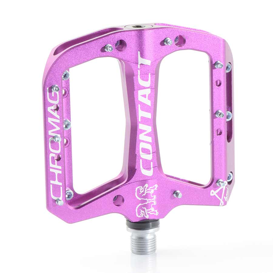 Chromag Contact Platform Pedals Collection – Concave Aluminum/Alloy Body, Tunable Pins, Low Profile, Signature Designs for BMX, Trail, Enduro & Freestyle