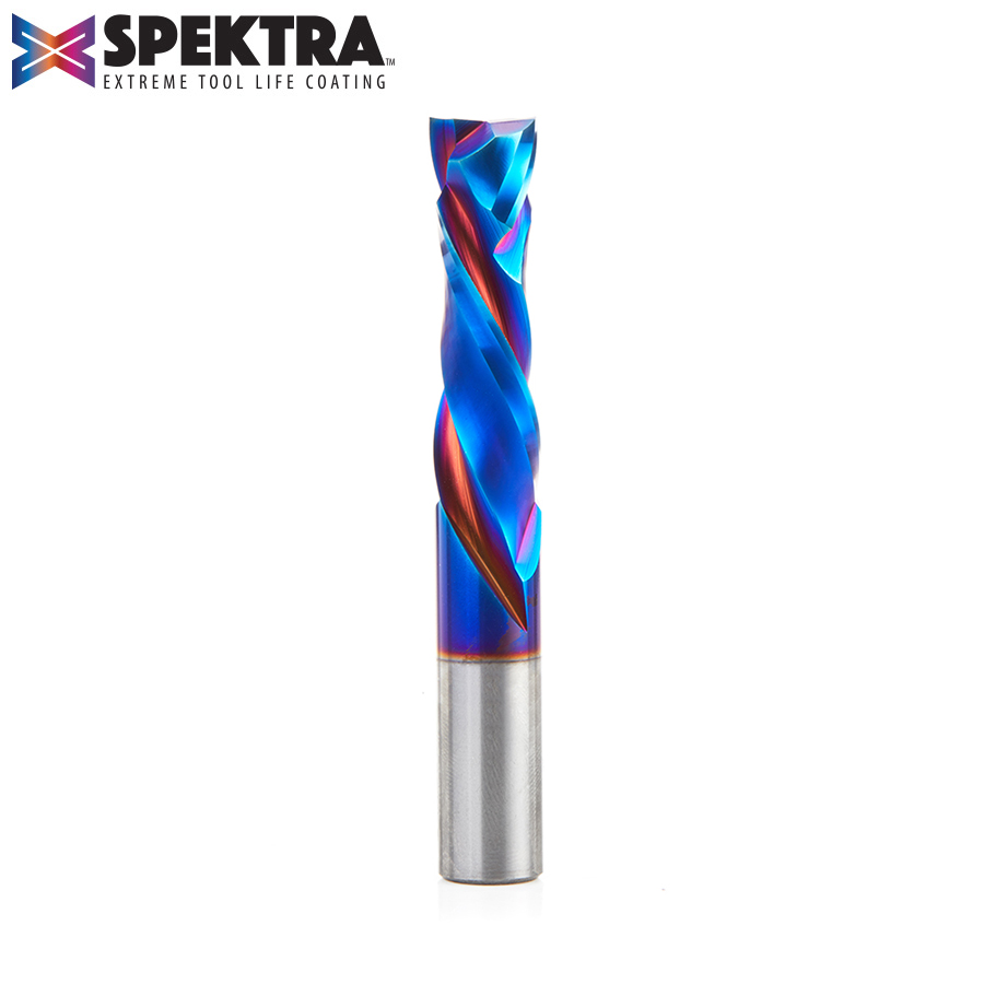 Amana 46195-K CNC Solid Carbide Spektra, Extreme Tool Life Coated Compression Spiral 1/2 Dia x 1-3/4 x 1/2 Inch Shank