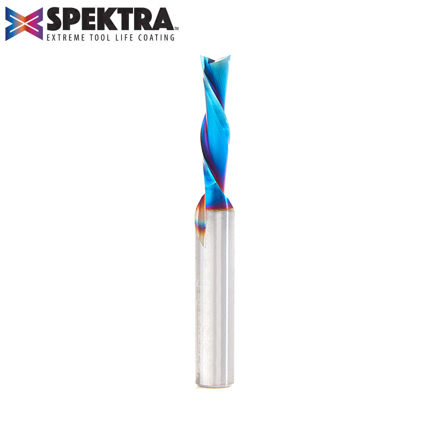 Amana 46201-K Solid Carbide Spektra, Extreme Tool Life Coated Spiral Plunge 3/16 Dia x 3/4 x 1/4 Inch Shank