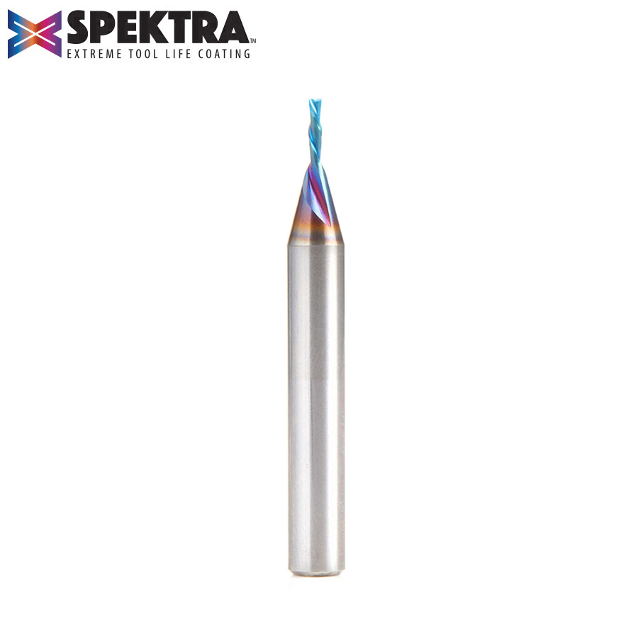 Amana 46233-K Solid Carbide Spektra, Extreme Tool Life Coated Spiral Plunge 1/16 Dia x 3/16 x 1/4 Inch Shank
