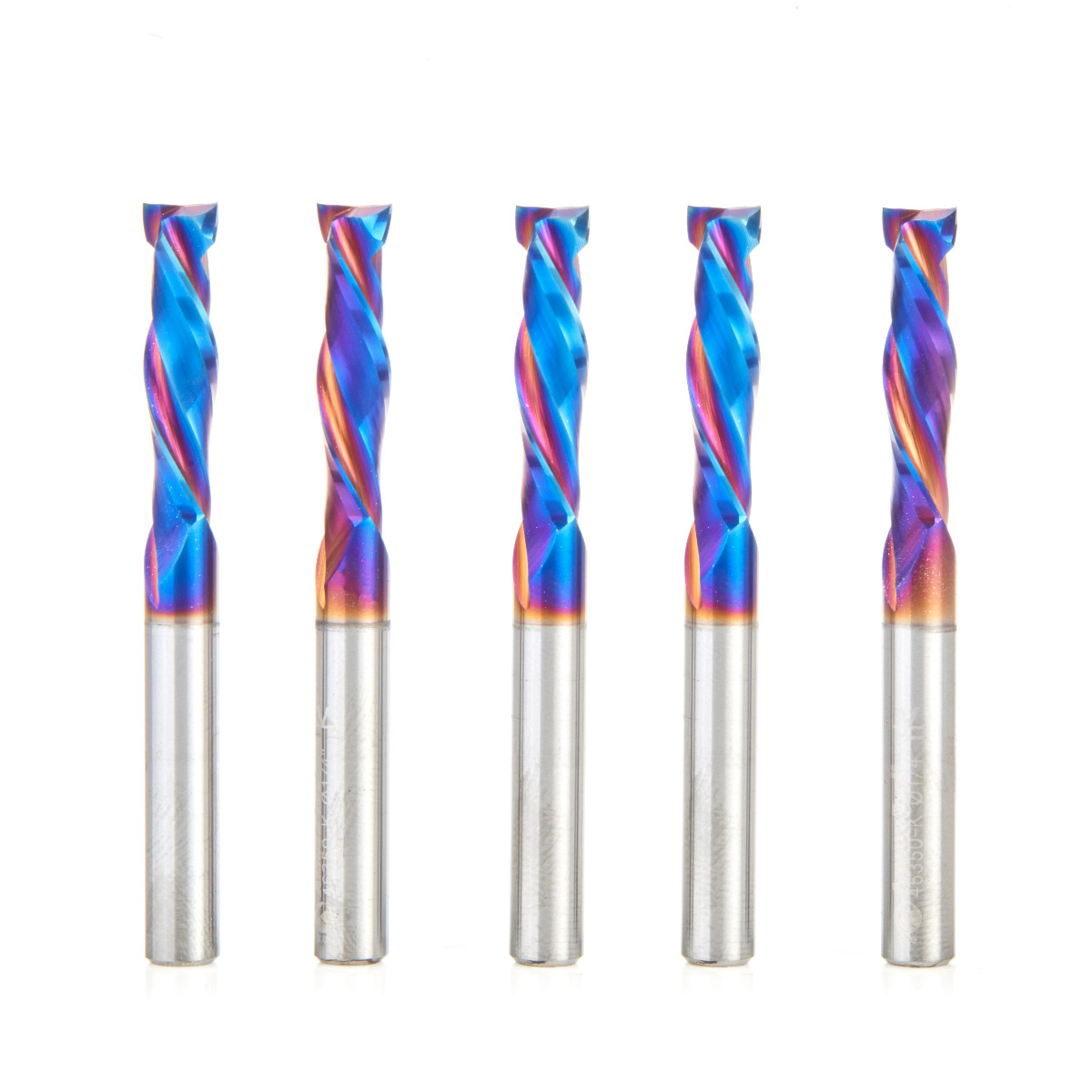 Amana 46350-K-5 5-Pack CNC Solid Carbide Spektra, Extreme Tool Life Coated Mortise Compression Spiral 1/4 Dia x 1 Inch x 1/4 Shank