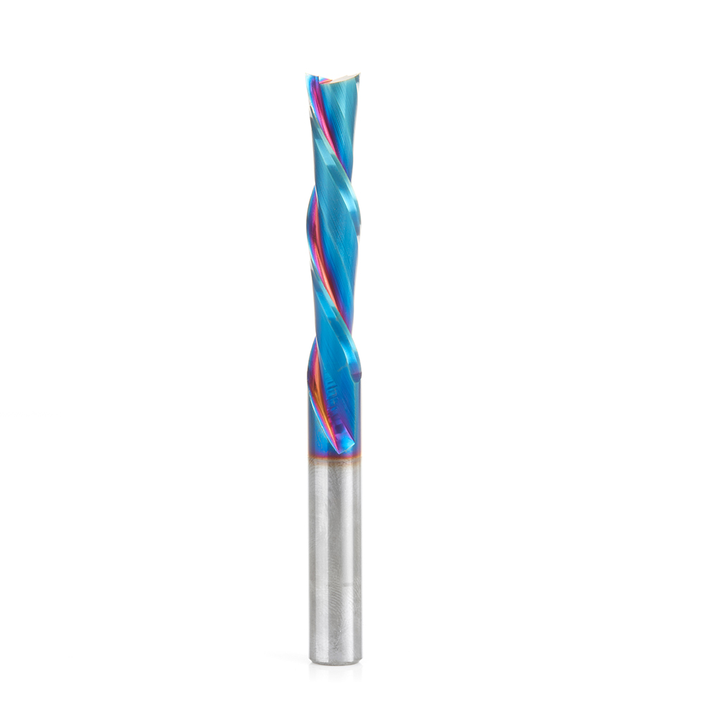 Amana 46449-K Solid Carbide Spektra, Extreme Tool Life Coated Spiral Plunge 3/8 Dia x 2 x 3/8 Inch Shank Down-Cut