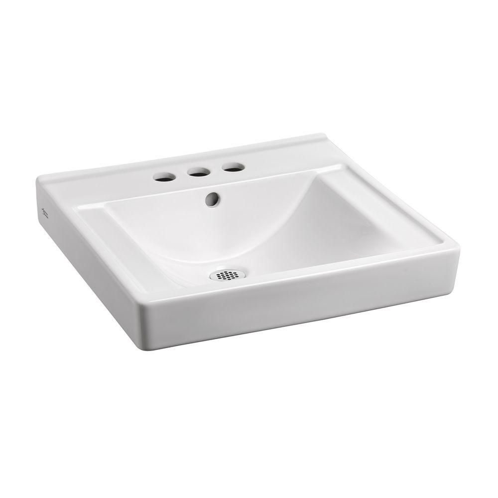 American Standard Decorum with EverClean 18-1/4 in. Wall Hung Bathroom Sink in White