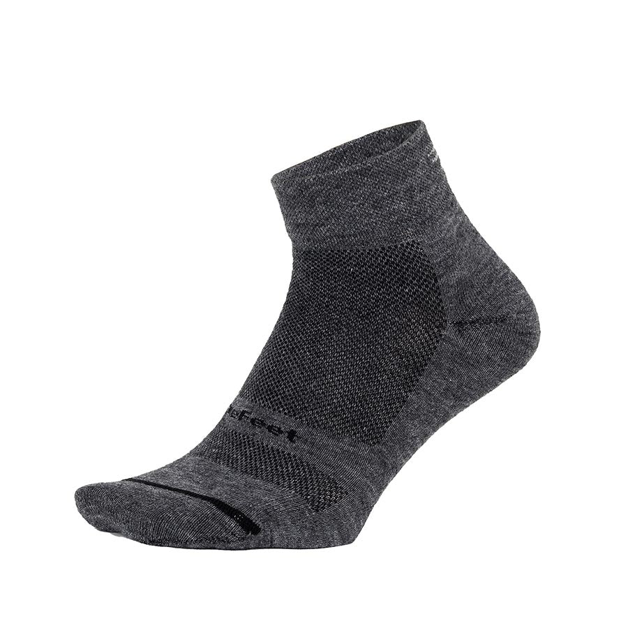DeFeet Wooleator Pro 1'' Socks, Gravel Grey, XL, Pair