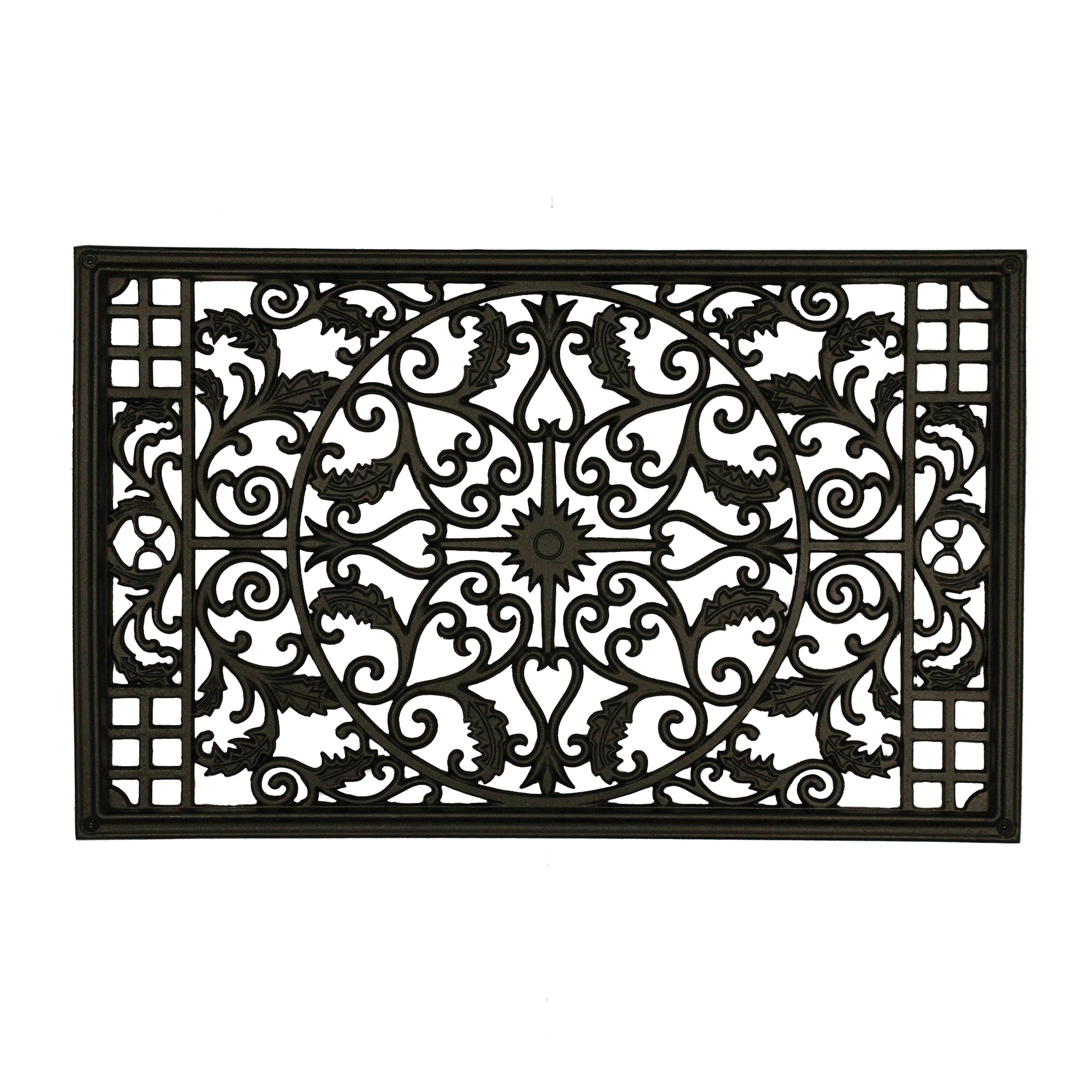 Nuvo Iron 24-in Black Powder Coated Satin Cast Aluminum Gate Insert For Wood Fence