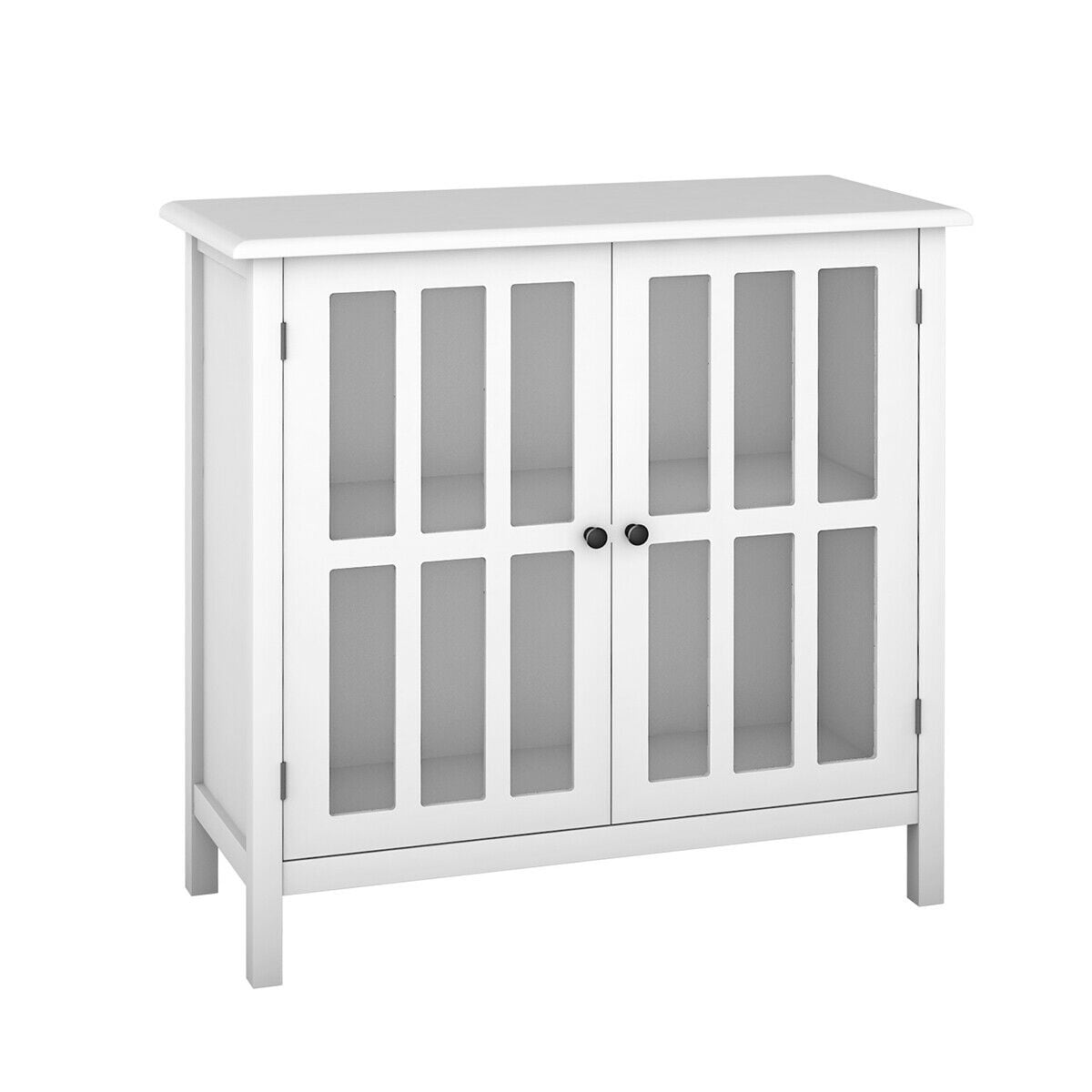 Costway 14-in W x 31-in H Wood Composite White Freestanding Utility Storage Cabinet