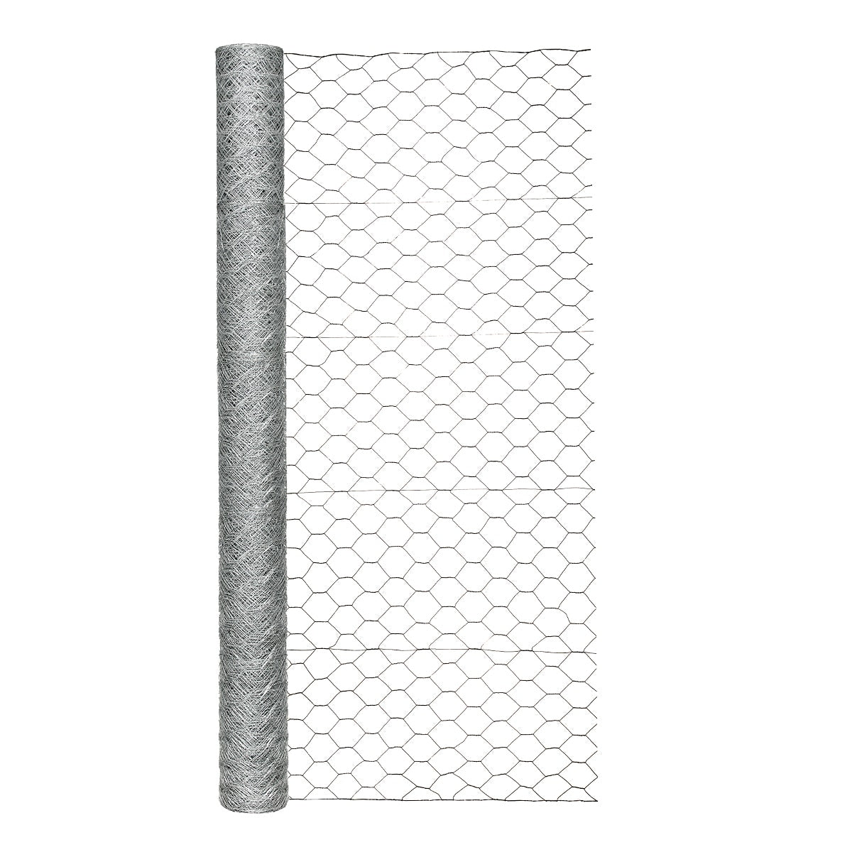 GARDEN CRAFT 150-ft Gray Steel Chicken Wire Rolled Fencing with Mesh Size 2-in