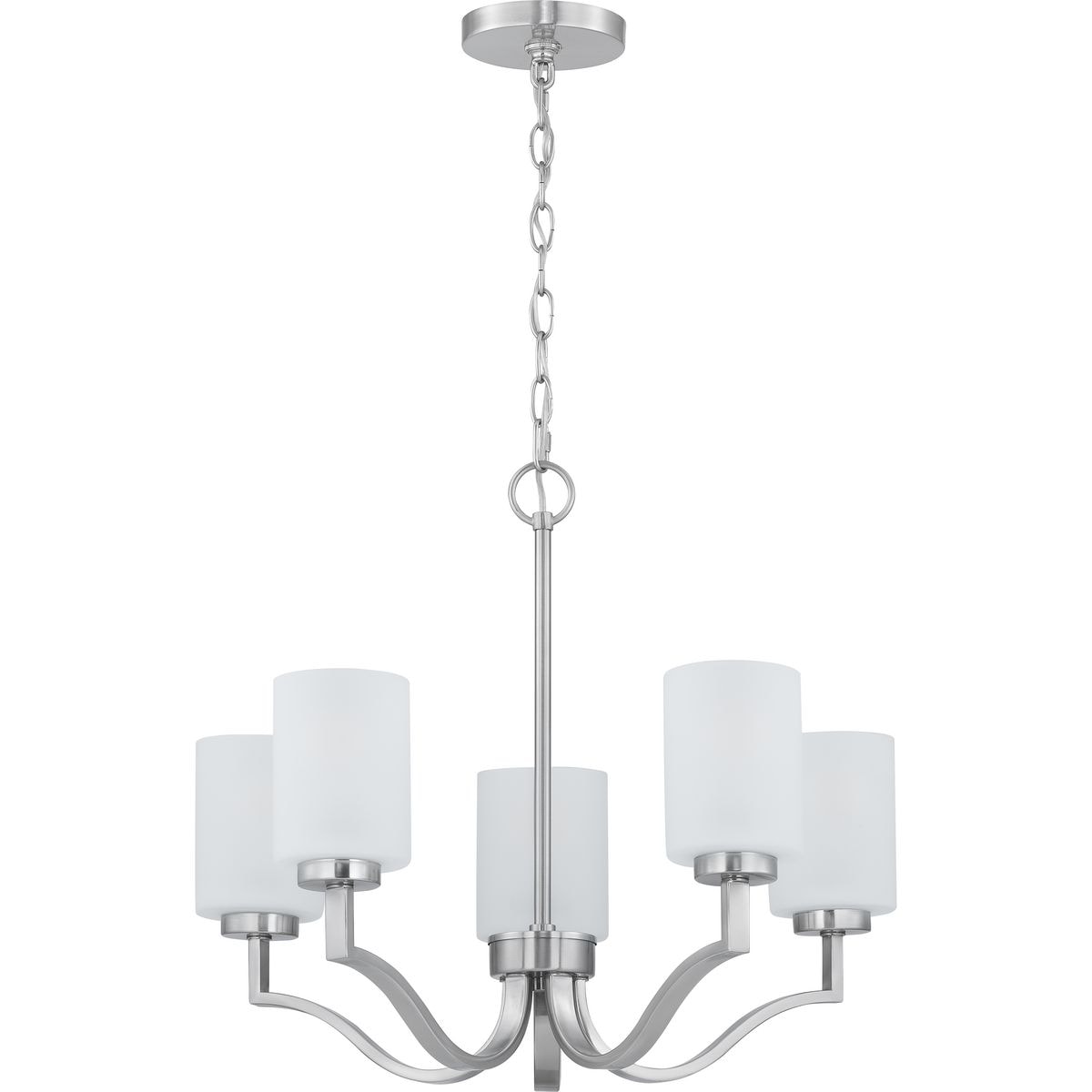 Progress Lighting Avette 5-Light Brushed Nickel Transitional Chandelier