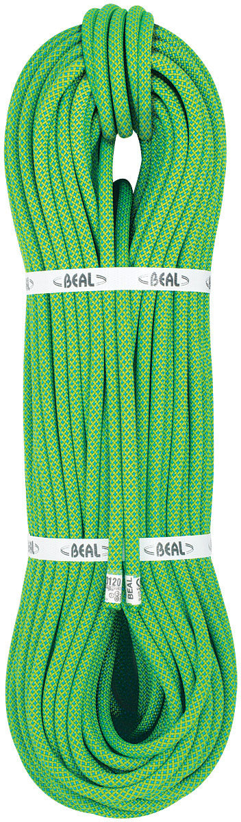 Beal Opera 8.5mm x 50m Green Golden Dry Climbing Rope with Unicore Technology