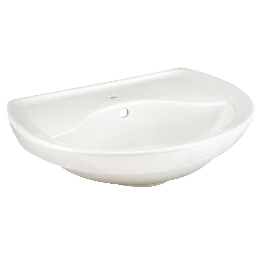 American Standard Ravenna 6 in. Pedestal Sink Basin in White
