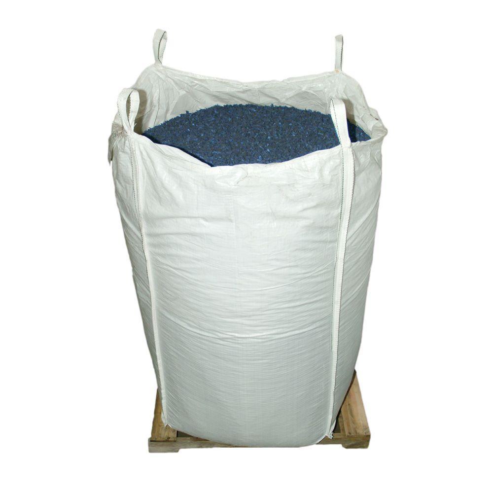 76.9 cu. ft. Blue Rubber Mulch