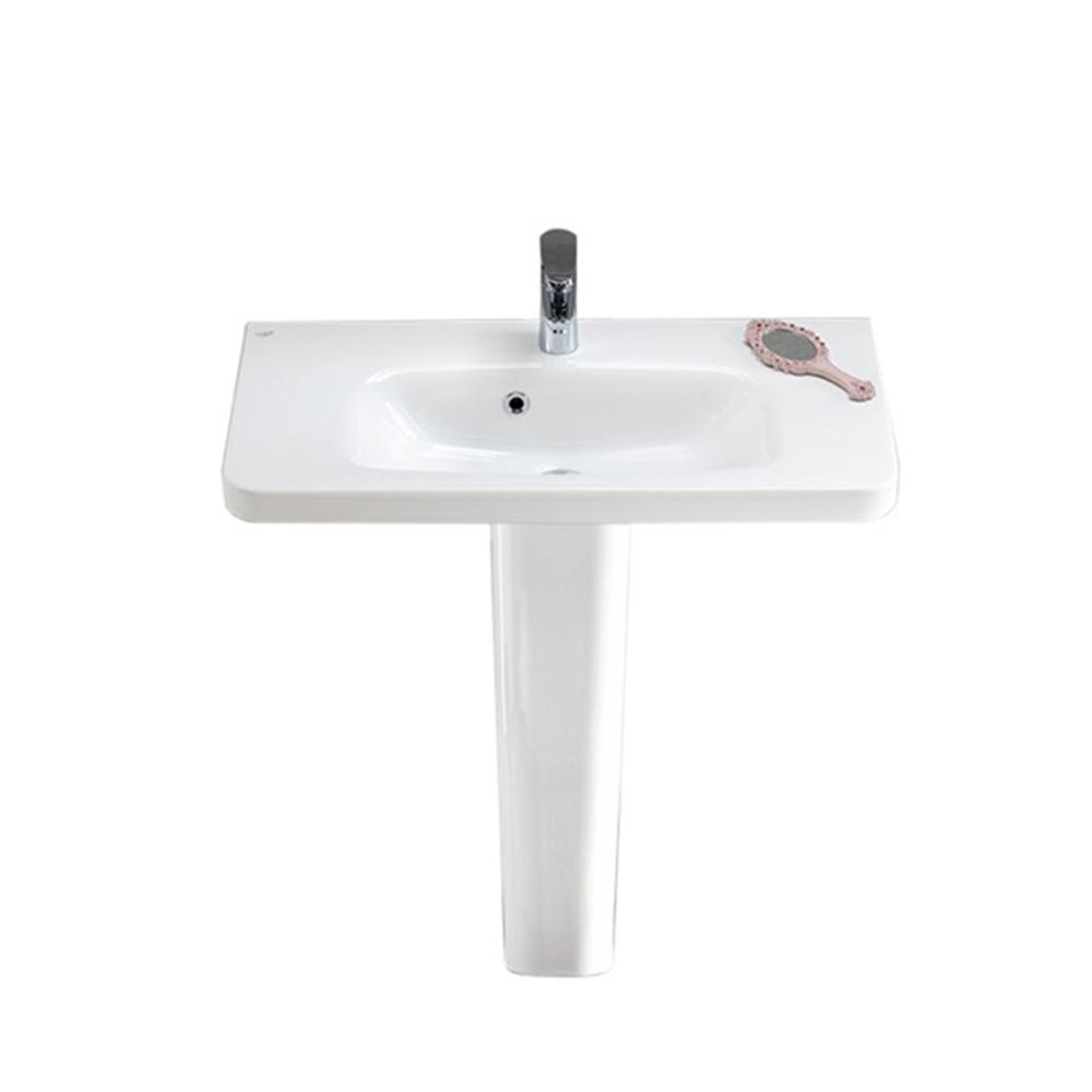 Nameeks Noura Pedestal Sink in White