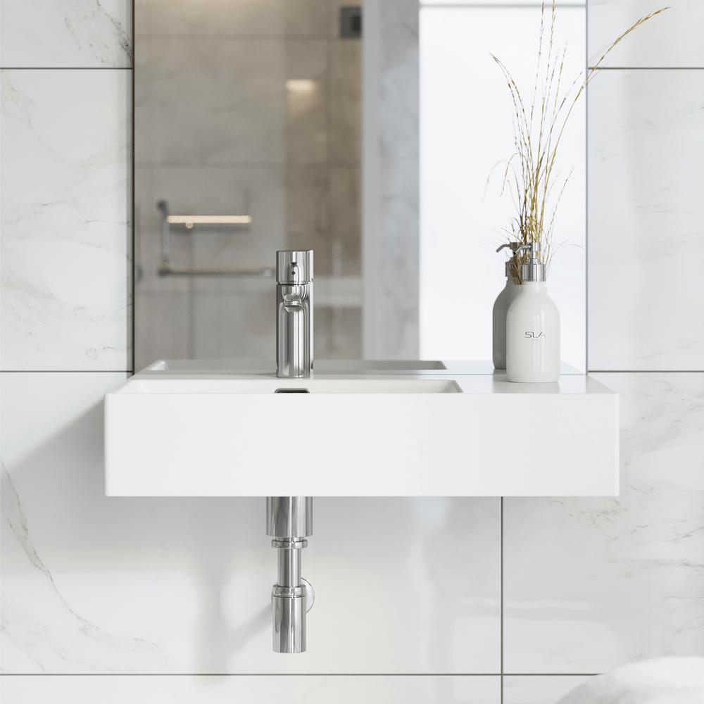 Swiss Madison St. Tropez Vessel Sink in Glossy White